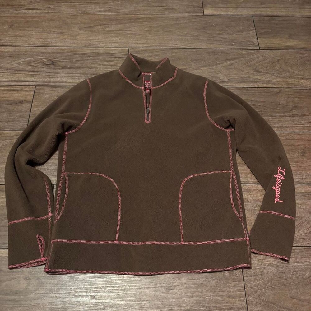 Life-is-good Women's Brown Sweatshirt